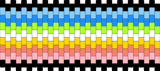 Queer Flag Pride Cuff - light blue