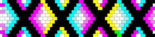 Black and White CMY X themed cuff - light blue,pink,yellow