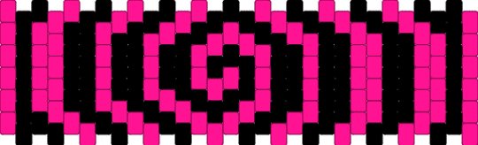 Hot Pink Swirl Cuff - black,pink