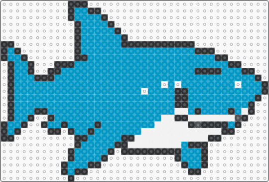 sharky shark - light blue