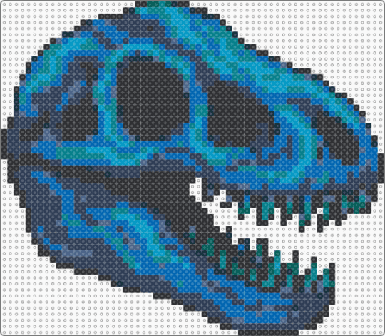 blue skull - dinosaur,skull,skeleton,bone,grim reaper,death,horror,halloween,spooky,blue,purple