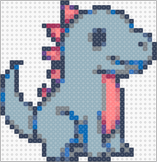 leslie dino - purple,light blue