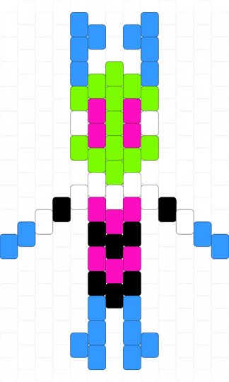 Mini Zim w/ shirt colors - invader, invader zim, irken, iz, light blue, zim, zim iz
