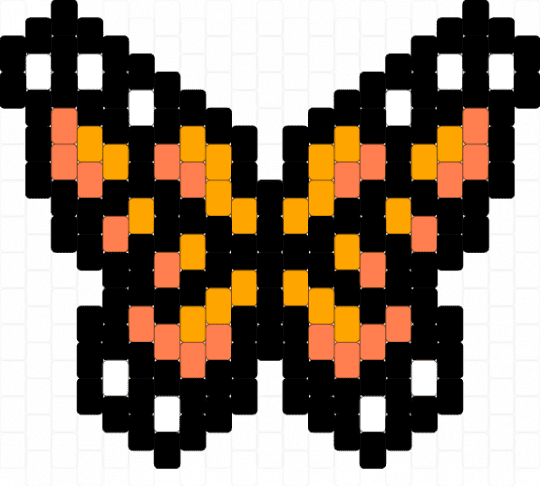 Monarch Butterfly Patern Remix - black,orange,butterfly,monarch butterfly,monarch,remix