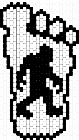 BIGFOOT - black,white,bigfoot,sasquatch,wood booger,skunk ape,footprint,bigfoot footprint