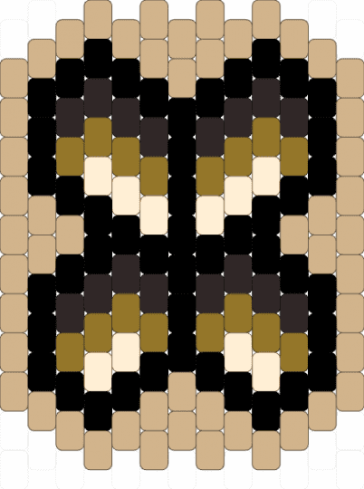 Butterfly Trivet for big wood beads 2 - beige