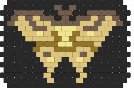 Luna moth for wood beads REMIX - black,tan,beige