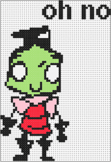 oh no || Invader Zim: In A Nutshell - black,green,zim,invader zim,iz,invader zim in a nutshell,nutshell,iz nutshell,oh no