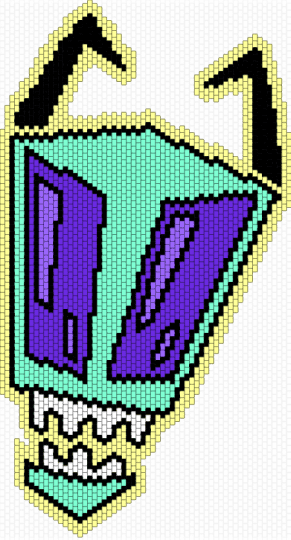 TALLEST LOGO PURPLE WIP - teal, yellow