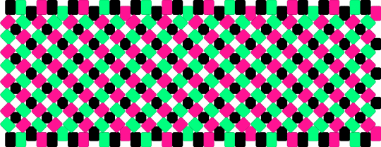 Green and pink rotator base - teal,pink
