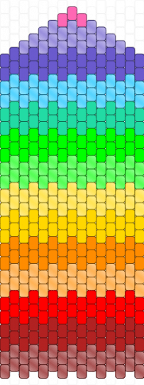 Bag panel back - colorful, green, orange