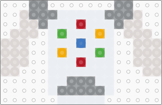 IDog Perler- Inspo from momijimatcha - white,gray,beige,idog,apple,ipod,dog