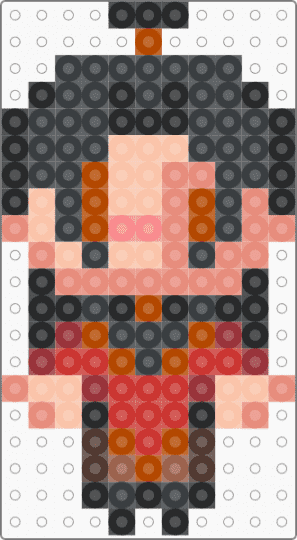 Zuko - beige, black, orange, red