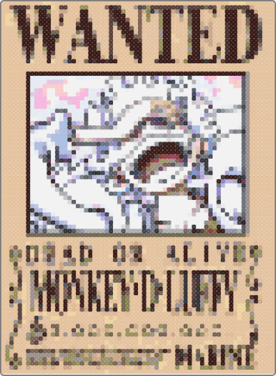 Luffy wanted poster - 