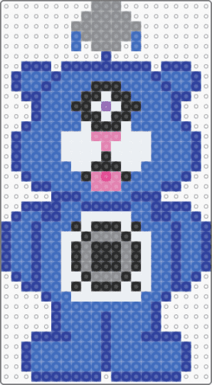 grumpy bassbear - purple,blue