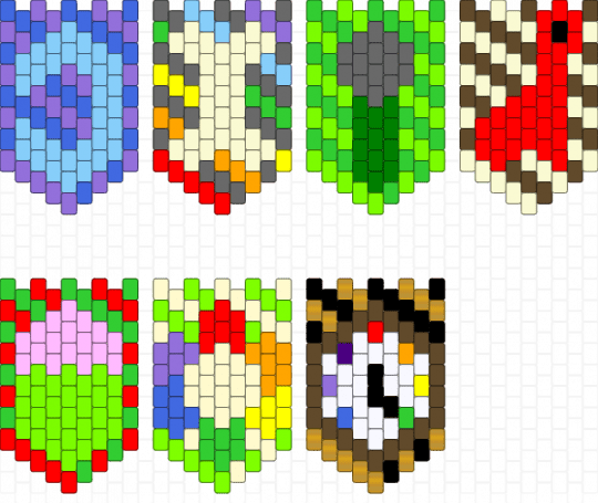 Dandy's World Banners Pt4: Mains & Lethals - green,red,brown,dandys world,dyle,dandy,astro,vee,sprout,pebble,shelly