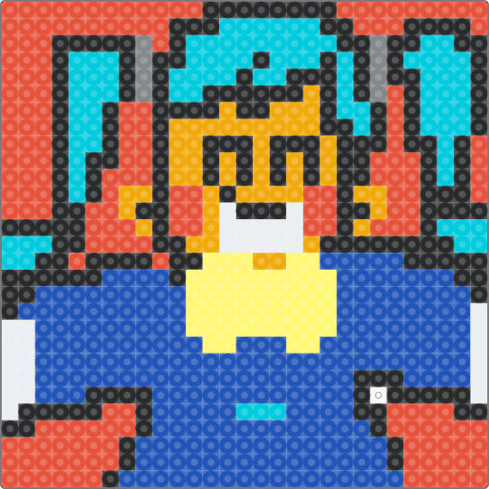 Static-miku - blue,red