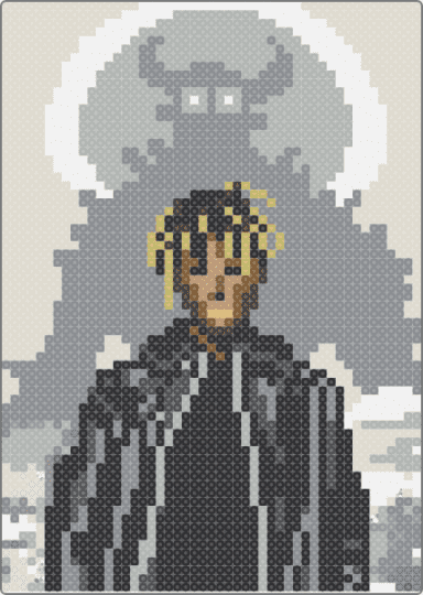 Juice Wrld Album Cover - beige,gray