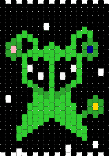 AFTONSPARV - alien ikea green silly, black, green