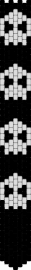 edgy skull tie - black,white,edgy,tie,emo
