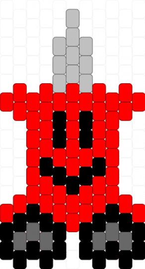Pin!! (Hot glue req) - red