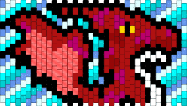 Dragon - light blue,red,red dragon,dragon,generic dragon