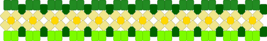 flowers - yellow,green