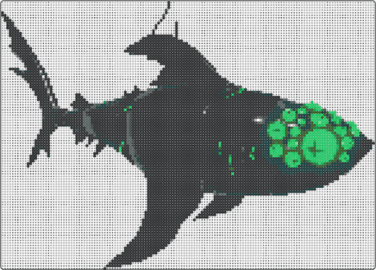 pretty shark - black,pink,green,gold,pressure,eyefestation