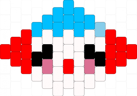 Clown! - red,light blue,clown,circus,bop