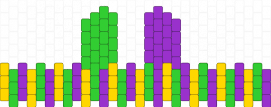 Looey cuff - purple,green,dandys world,dw,looey,dw looey,circus,simple,cute