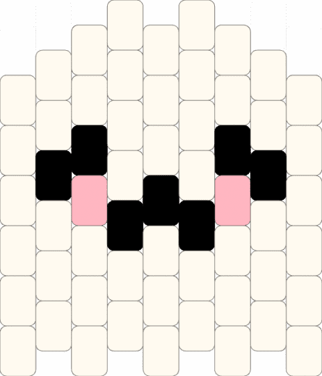 Cute ghost - white,cotdhalloween2025,ghost,cute ghost,black