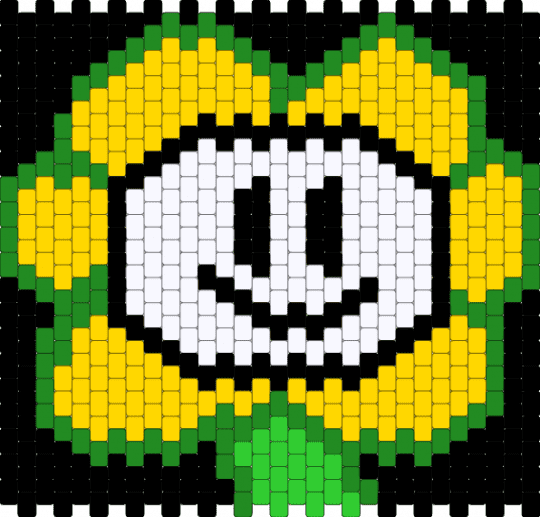 Flowey Panel FIXED - green,yellow,undertale,flower,panel,flowey