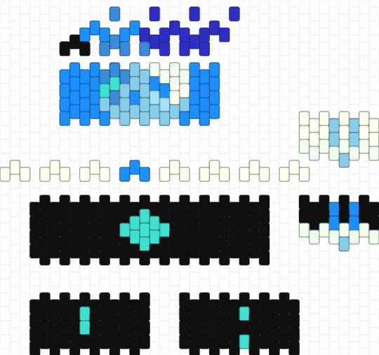 Shadow milk cookie Clown - black,light blue,shadow milk cookie,shadow milk,crk,cookie run kingdom,crk beasts,clown,shadow,trickster