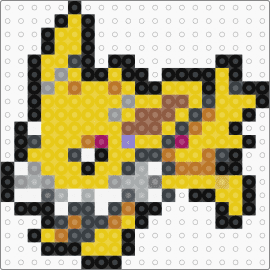 Pokemon 135 - yellow,purple,tan