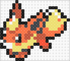 Pokemon 136 - red,yellow,orange