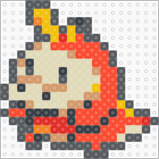 Fuecoco_02 - gray,red,beige