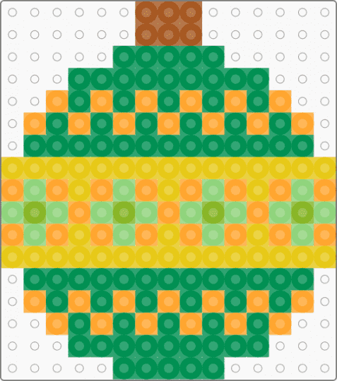 Christmas Ornament Balls 03 - orange,green