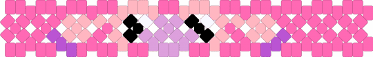 Angel X Cuff - cuff, pink, stitch