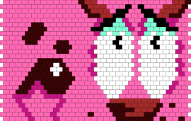 Courage the Cowardly Dog - pink