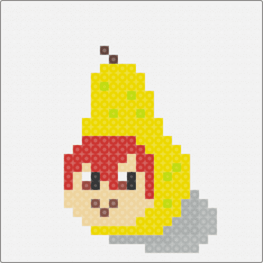 KANSANE PEARTO - white,beige,yellow,red,teto,pearto,utau,vocaloid