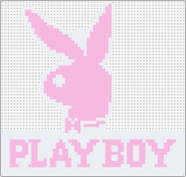 Playboy Symbol Pink+White - pink, white