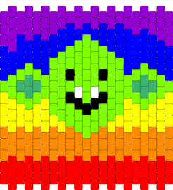 Goblin panel - goblin, green, panel, purple, rainbow