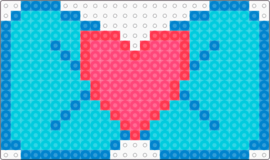 Heart bow - light blue,bow,heart,blue,preppy,pink,accessory,neon