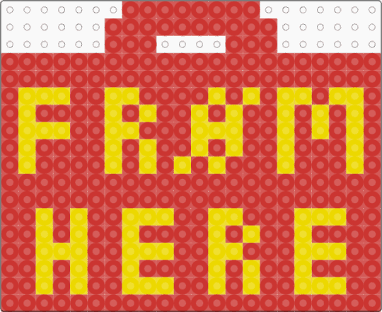 From Here Keychain - red,twenty one pilots,music,concert,skeleton clique,twenty one pilots clique,yellow