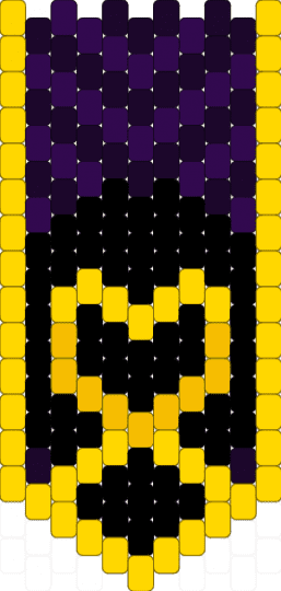 Taph Banner (FORSAKEN) - yellow,purple,forsaken,taph,banner,kandi,pony beads,pony bead,roblox,forsaken roblox
