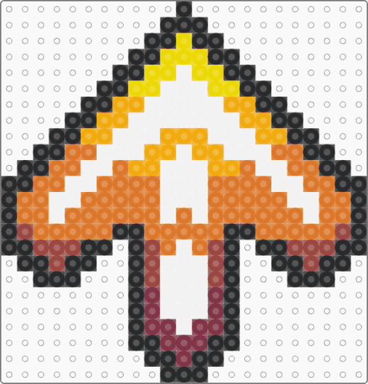 DDR arrow 3 (mini version) - orange,ddr,dance dance revolution,rythm,retro,y2k,arrow