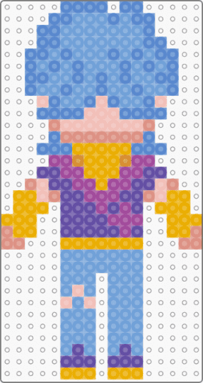 Mystery Saja Boy wip - blue,light blue,orange