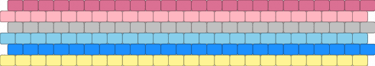 Genderflux Flag Cuff - pink,light blue