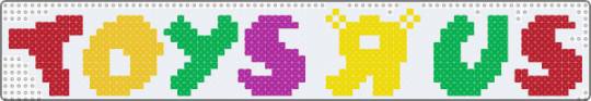 Toys R Us Logo (1985) - white,red,yellow,green,kidcore,kid,toysrus
