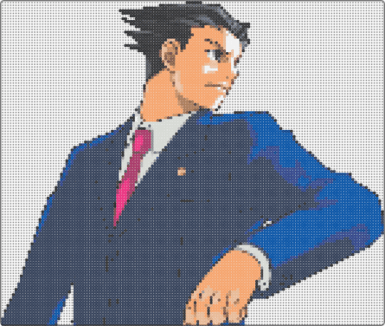 Phoenix Wright - orange,purple,blue,phoenix wright,ace attorney